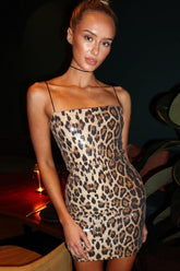 New In Town Leopard Print Mini Dress